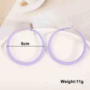 Boucles D'oreilles Pendantes Violettes