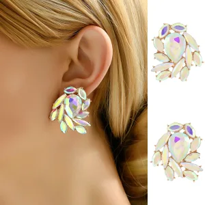 Boucles D'oreilles Originales En Verre Brillant Pour Femmes