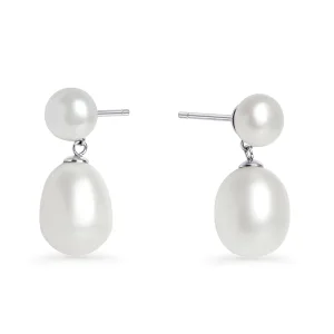 Reina Pearl Pendant Earrings