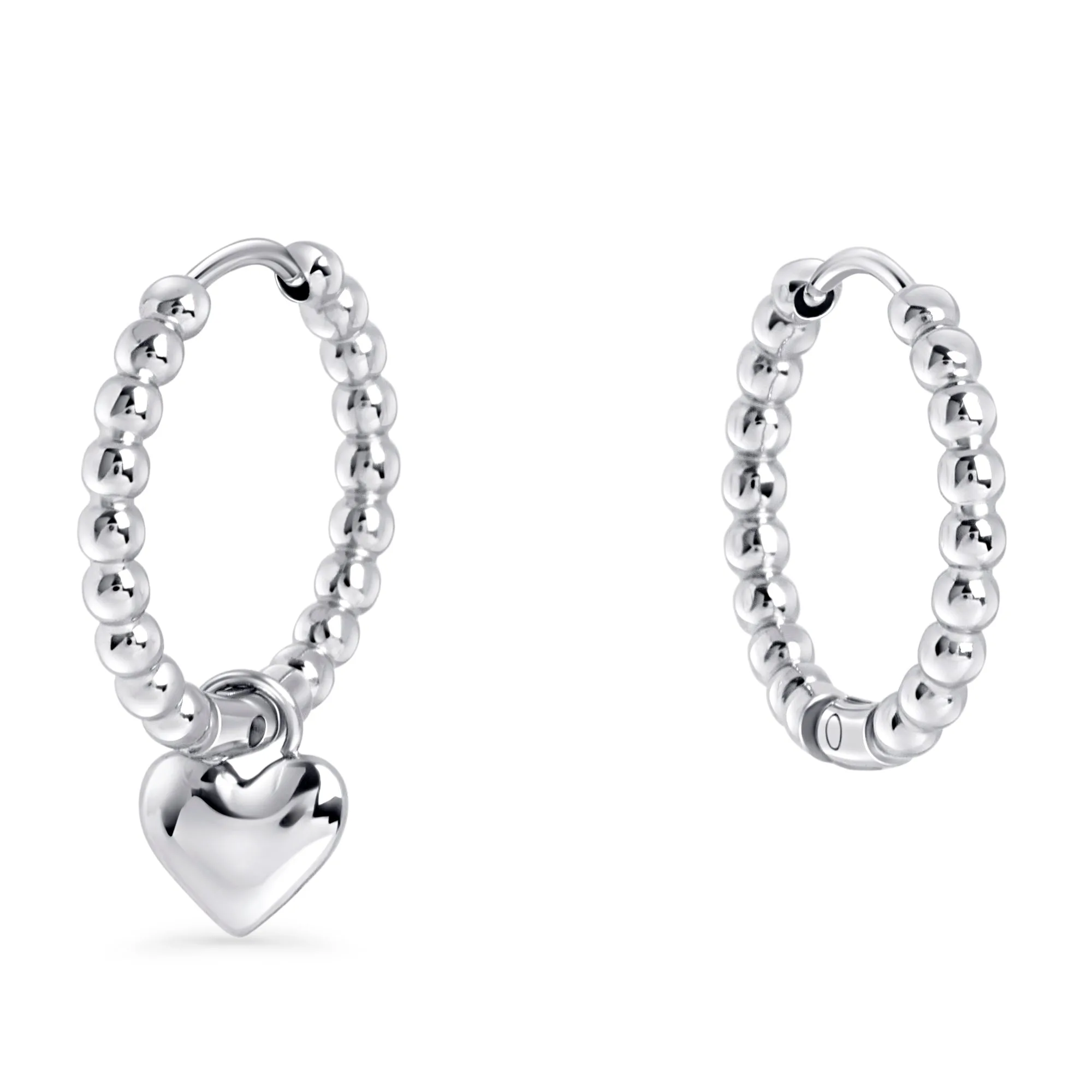 créoles violettes huggie