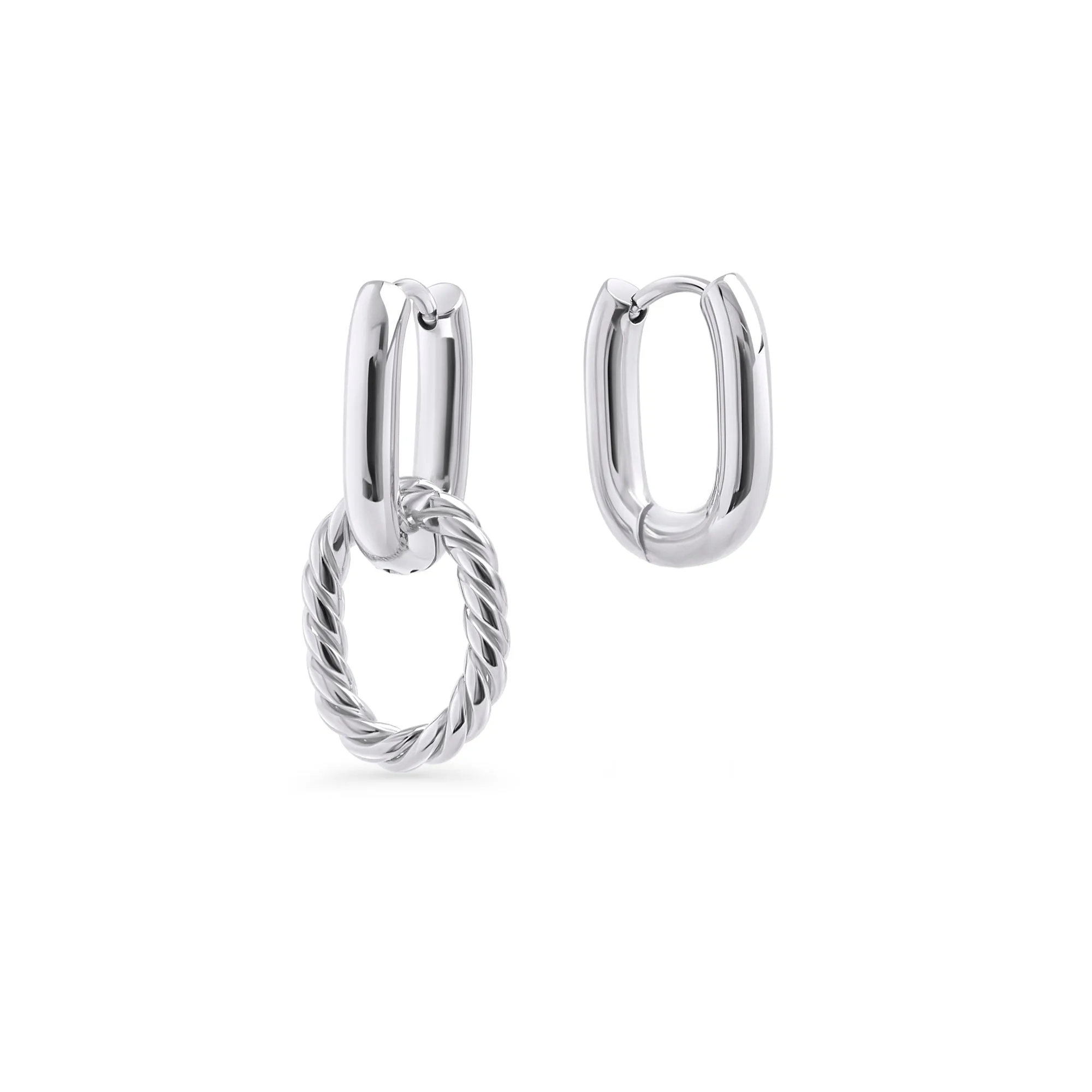 breloques Huggie Cecilia en argent