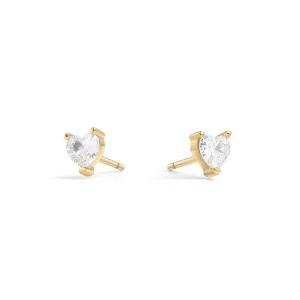 Heart To Heart Stud Earrings