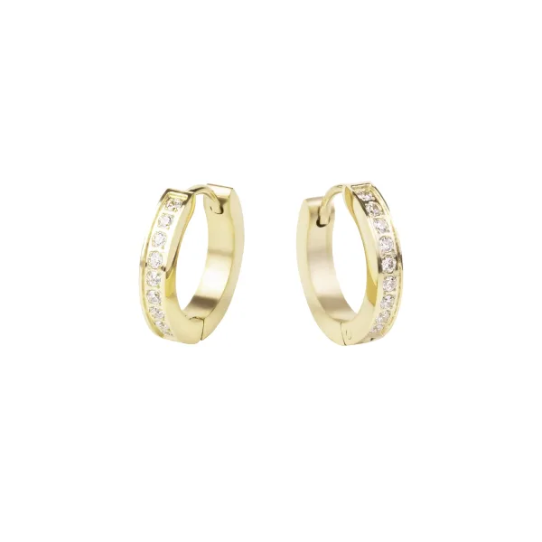 Pavé Huggie Earrings
