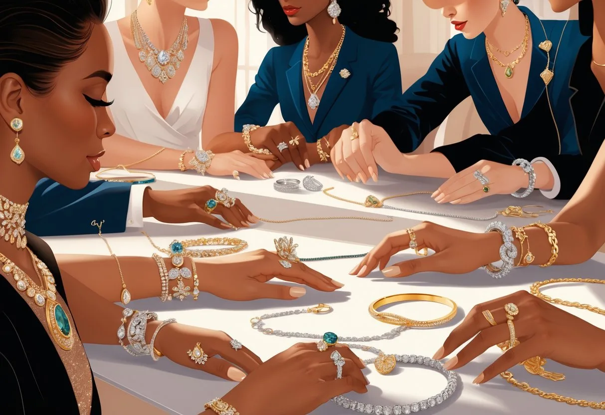 Des personnes élégantes portant des bijoux variés qui reflètent leur personnalité unique.